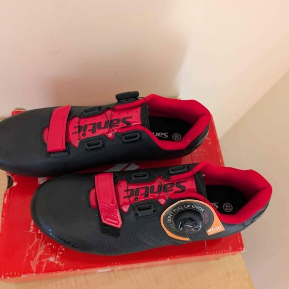 Santic Cycling Shoes Men size 10 SPD Mountain Bike Lock Shoes MTB Cycling - Picture 4 of 8